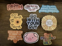 Lot of 15 Positive Affirmation Stickers Smile Happy Love