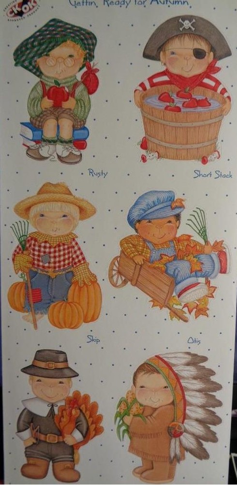 Tie Me to the Moon Gettin’ Ready for Autumn Stickers Scrapbooking Cards