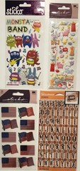 Lot Of 12 STICKO & JOLEE’S BOUTIQUE Scrapbooking Stickers ASSORTED MIX