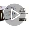 Dunwell 12×12 Scrapbook Refill Pages 25 Pack Heavy Duty Sheet Protectors 3-Ring