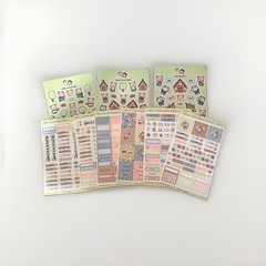 Hubman & Chubgirl | Three Little Pigs Planner Sticker Kit Hobonichi Cousin
