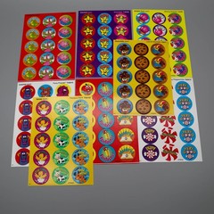Vtg Trend Enterprises Scratch ‘N Sniff Lot of 8 Full Sheets 120 Stickers