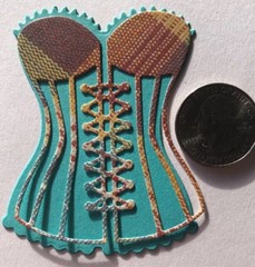 CORSET/BUSTIER Die-Cuts(6pc)2-1/4″x 2-3/4″Lingerie•Wedding•Stripper •Dancer•Bras