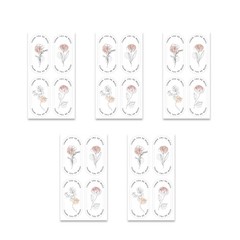 125Pcs Thank You Stickers Rectangular Wrapping Labels Self-adhesive Labels