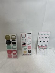 Pen+Gear Paper Lot Of 3 Pack 4-3″x8 Assorted Stickers Sheets #2