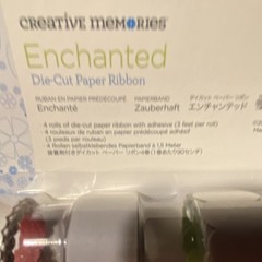 Creative Memories Enchanted Die-Cut Paper Ribbon 4 Rolls Scrapbooking