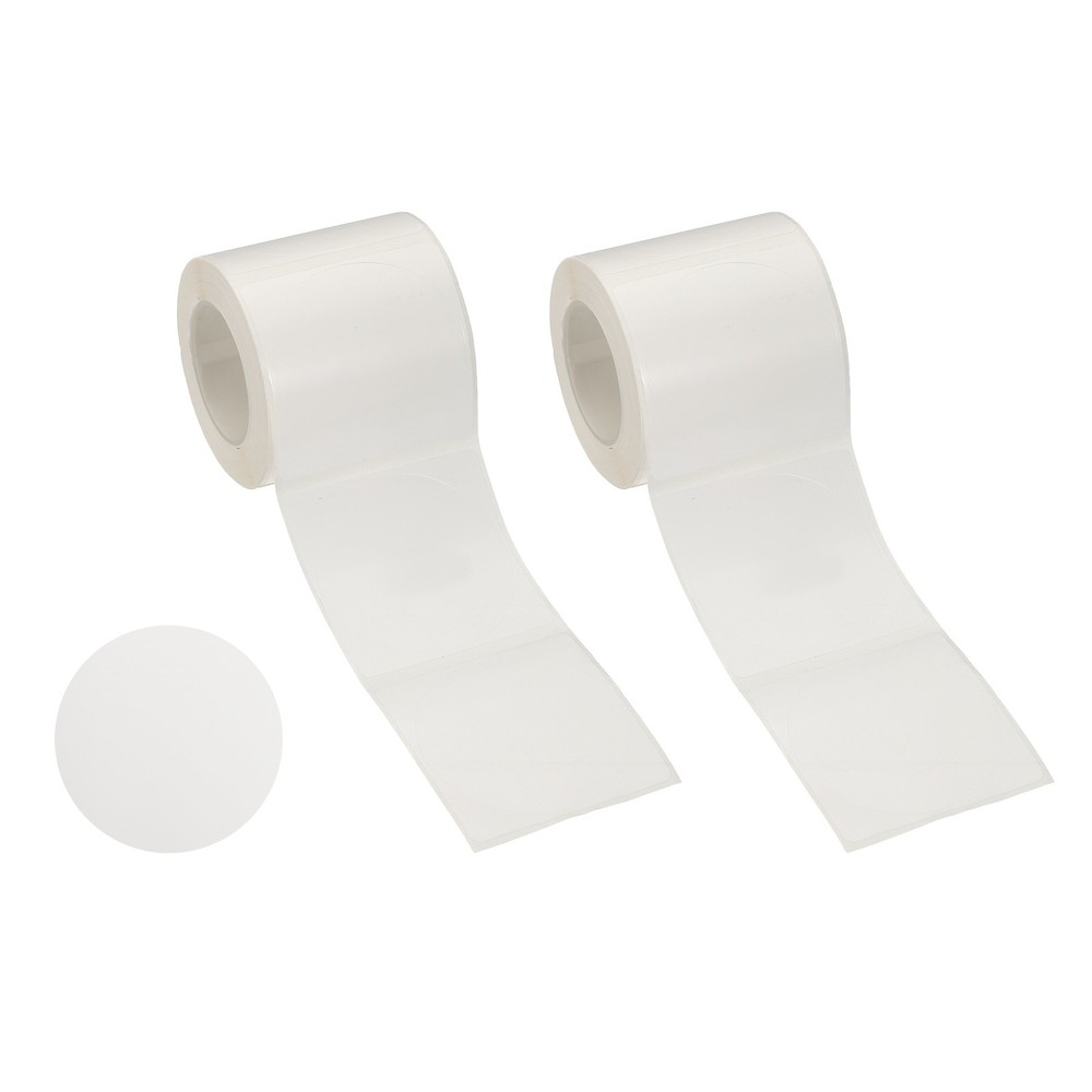 320 Pcs Thermal Sticker Paper, 1.6×1.6″ Round Thermal Printer Label, White