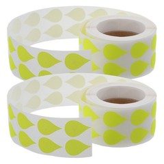 2 Rolls Writable Fluorescent Stickers Adhesive Labels For Kitchen