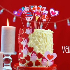 Winlyn Assorted Valentine’s Day Stickers Embellishments Craft Smile Face Heart C