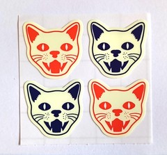 Glow in the Dark Cat Faces Sticker Mod – Cats Kittens Stickers