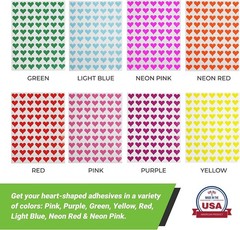 Small Heart Stickers – Scrapbooking Stickers, Packaging Stickers, Arts & Crafts