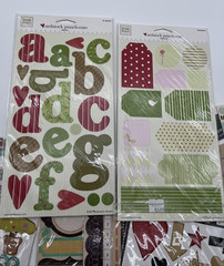 Mixed Scrapbook Sticker Chipboard Lot Crate Paper Heidi Grace Thickers Kit