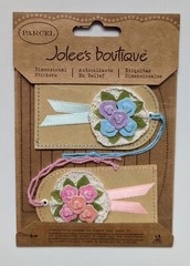 RARE Jolee’s Parcel Bouquet Tags Flowers Lace Doilies Scrapbooking Stickers