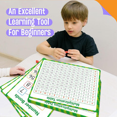 8 Packs Number Bond Whiteboards,Double Sided Dry Erase 1-12 Multiplication Chart