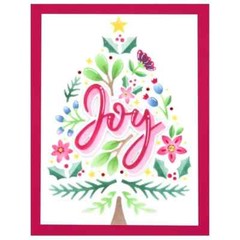 SPELLBINDERS PAPER ARTS – STENCIL – 4 X 6 LAYERED JOY TREE STN-069