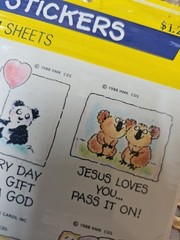 Vintage 80’s Hallmark Christian Faith Stickers Bears Panda Koala Polar 3 Sheets