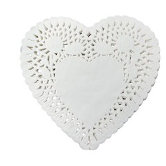 White Heart Doilies Paper Romance Valentine’s Day Ephemera 30 Plus Crafts mq Jun
