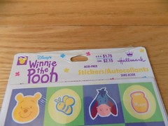 Disney Winnie the POOH Scrapbook Stickers Eeyore Piglet Tigger Hallmark Sealed