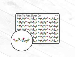 2618~~Christmas Lights Dividers Planner Stickers.