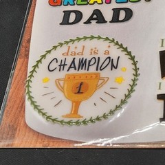 Crafters Square Ceramic Stickers Dad Father’s Day 4 Pieces New