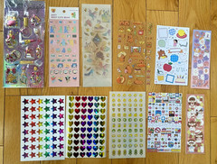Super Huge Lot Of Cute Kawaii Korean + Japanese Stickers: Shaker, Mini, Glitter+