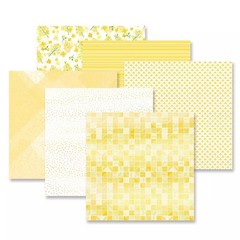 Creative Memories Botantical Burst Yellow Paper Pack (12/pk)