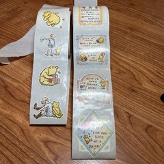 Vintage Winnie The Pooh Stickers Rolls Lot of 2