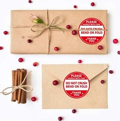 Do Not Crush Bend or Fold Shipping Handling Labels,Shipping Warning Stickers