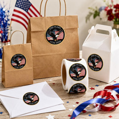 1.5Inch 250Th Anniversary Stickers Roll- 500 Pcs 250 Years Semiquincentennial St