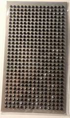 CraftbuddyUS 450pcs x 3mm BLACK Self Adhesive Rhinestone Gems, DIY Craft