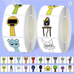 1000PCS 10 Patterns Cute SPRUNKI game Character stickers for kids