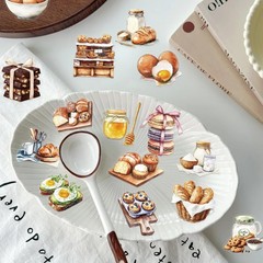 50 Pcs PET Transparent Baking Stickers, Waterproof Vinyl Bakery-Themed Decals…