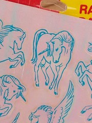 Vintage Sealed Hallmark Razzle Dazzle Stickers 1983 Unicorns 2 Sheets Rare