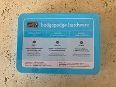 Stampin’ Up! Hodgepodge Hardware, Pewter Metal Embellishments + hinges