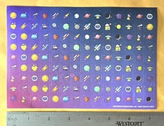 Space Exploration Scrapbooking Sticker Large Format Single Sheet