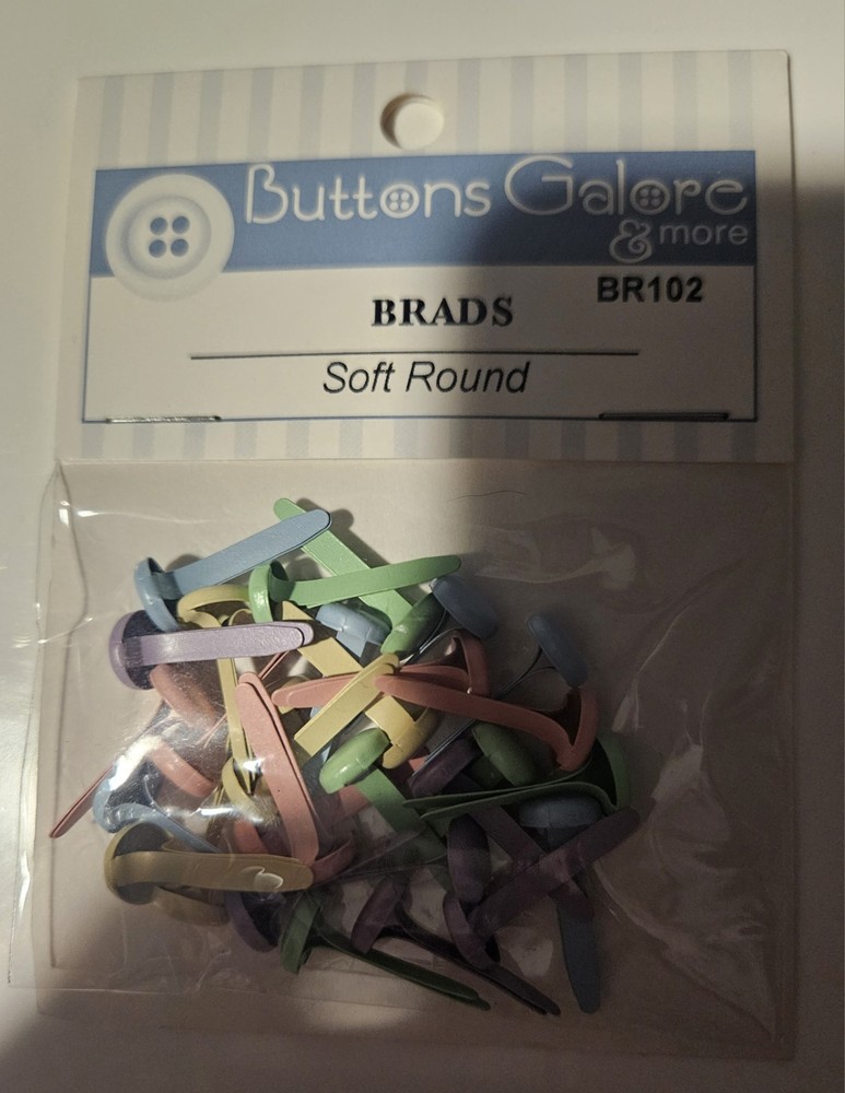 buttons galore and more pastel brads BR102