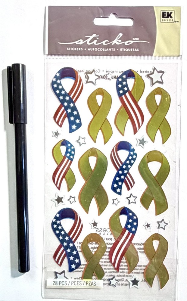 Yellow Ribbon Stickers Scrapbooking Card Journal Planner Sticko