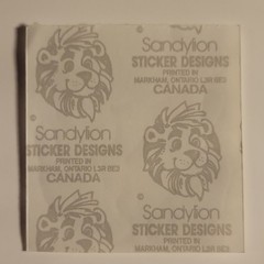 Sandylion Fuzzy Multicolor Beaver Stickers Animals Scrapbooking VERY RARE