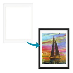18×24 White Picture Mats for 16×20 Pictures with Core Bevel Cut Frame Mattes …