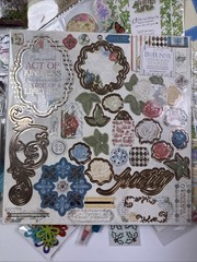Destash Scrapbooking Junk Journal Lot Paper Stamps Stickers Mixed Media Crafts +
