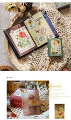400 pages Impressionism mini vellum paper book, Assorted pattern, Art Museum