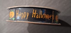 Happy Halloween Ribbon-5/8 in-3 yards-100% Polyester by Michaels Stores