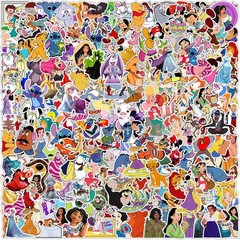 10/30/50/100/200pcs Disney Cute Mix Cartoon Micky Princess Stickers Laptop