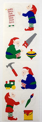 Mrs Grossman’s Santa’s Workshop Elves Stickers Rare 4 Mods Christmas Scrapbook