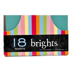 DCWV Chipboard Mat Stack 18 Sheets Bright Colors 4.5” X 6.5” NEW
