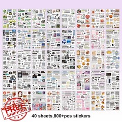 Bomichi 40 Sheet Sticker Book 2 in 1