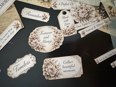 Romantic Motherhood Vintage Book Pages Ephemera Junk Journal Kit 80+ Pieces