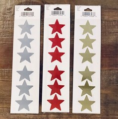 NIP Frances Meyer Foil Stars Red Gold Silver Lignin & Acid Free