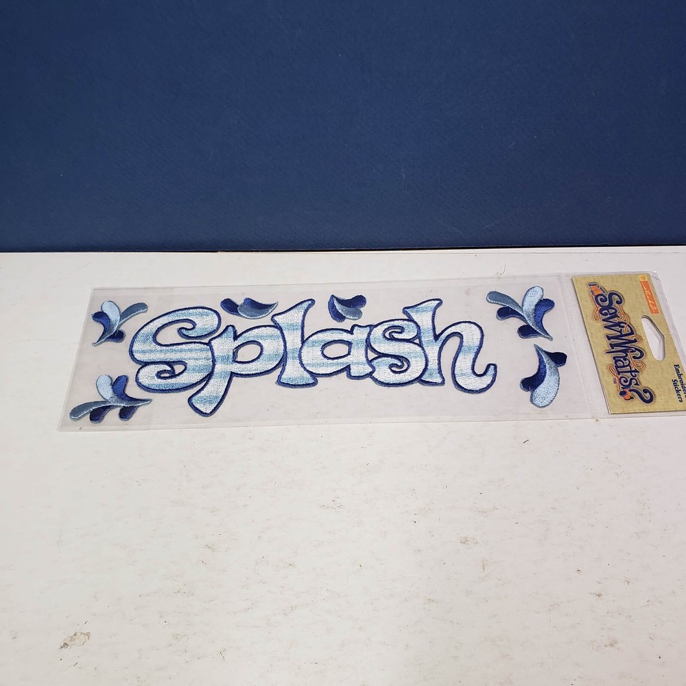 SPLASH Sew Whats? Scrapbooking Embroidered Stickers – Sticko 8 1/2″ x 2 3/4″
