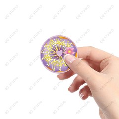 500pcs 1.5in 8 Designs Sweet Donut Stickers Round Shaped Chrome Paper For Bakery
